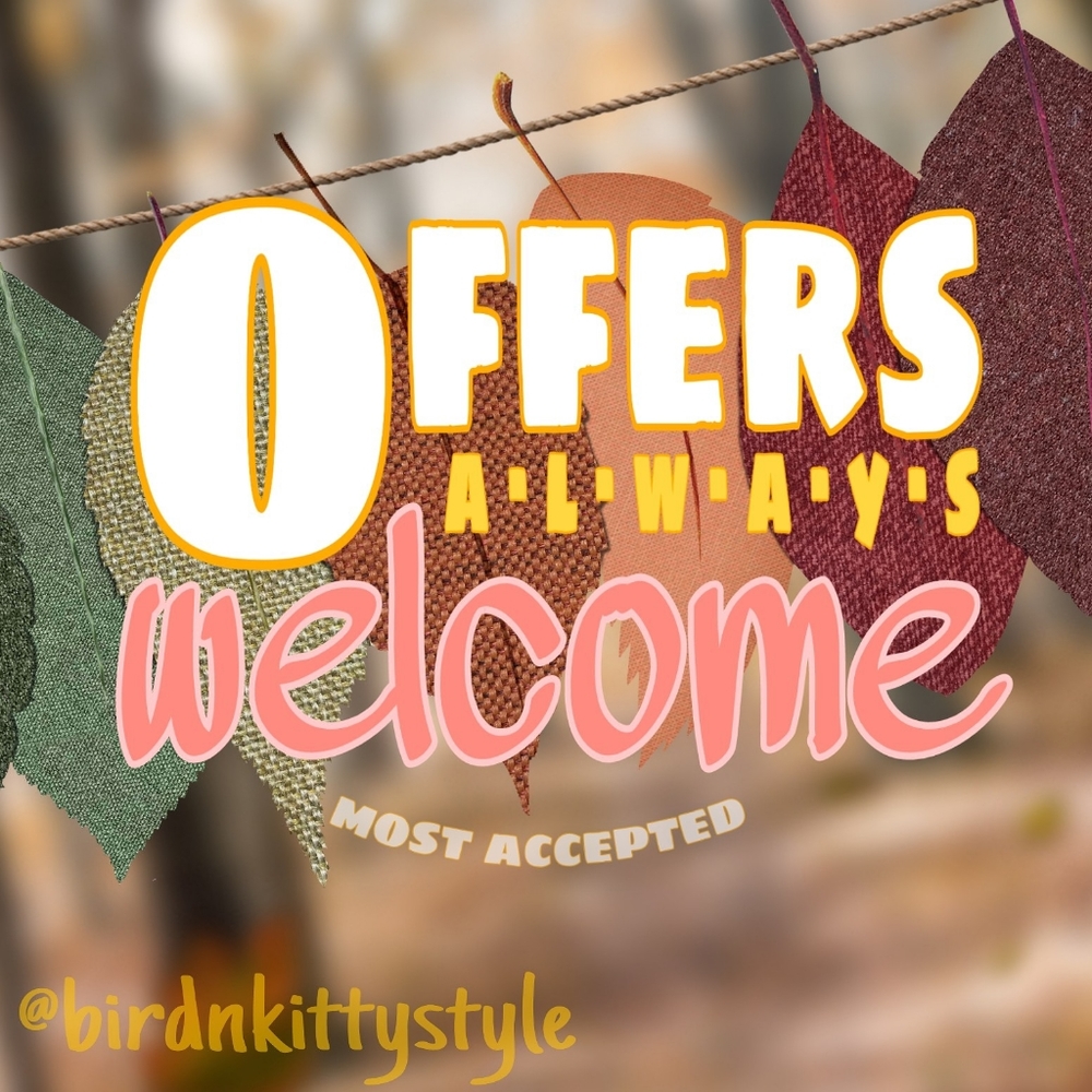 ****Offers welcome****